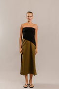 Gloria Dress in Black Olive