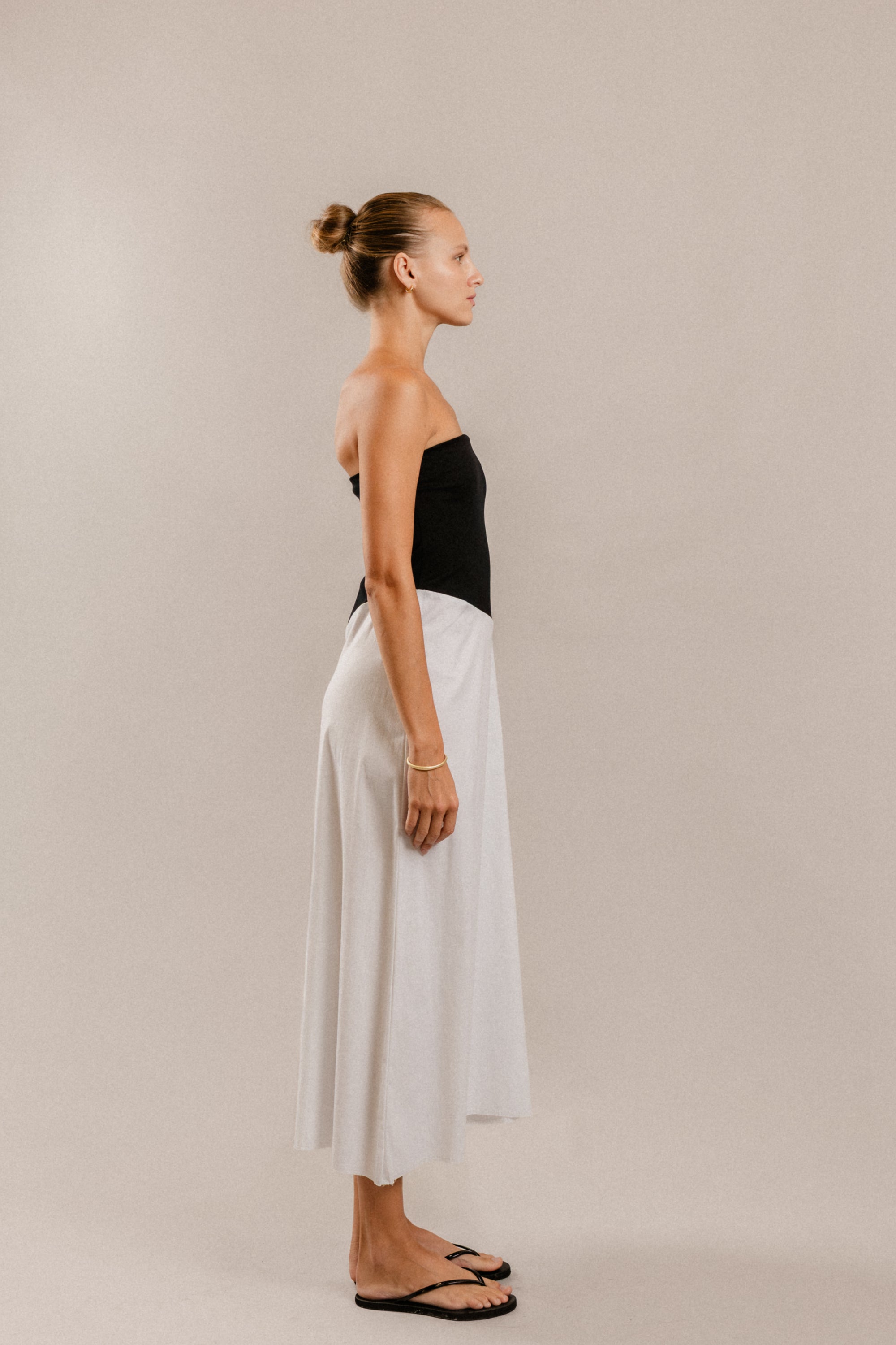 Gloria Dress in Black White