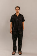Dan Shirt in Black Linen