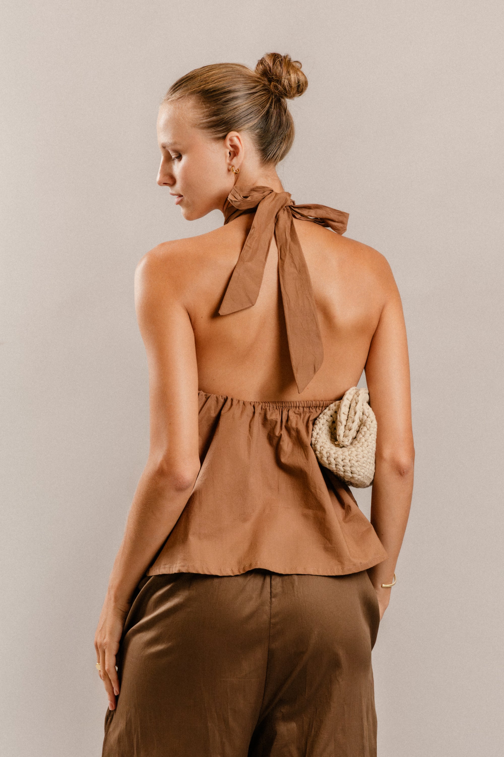 Eden Top in Mocha Mousse