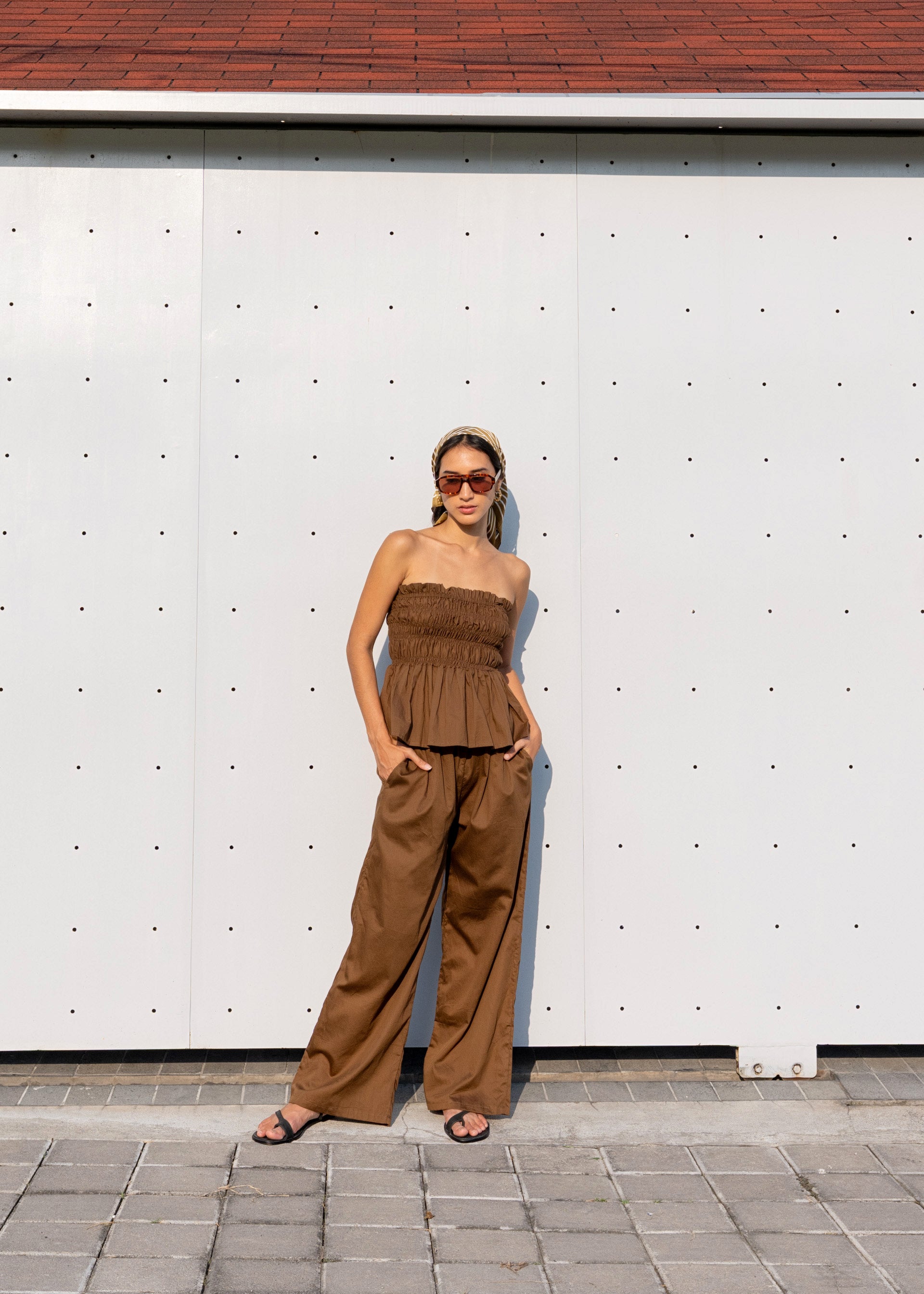 Sarah Pants in Mocha Mousse