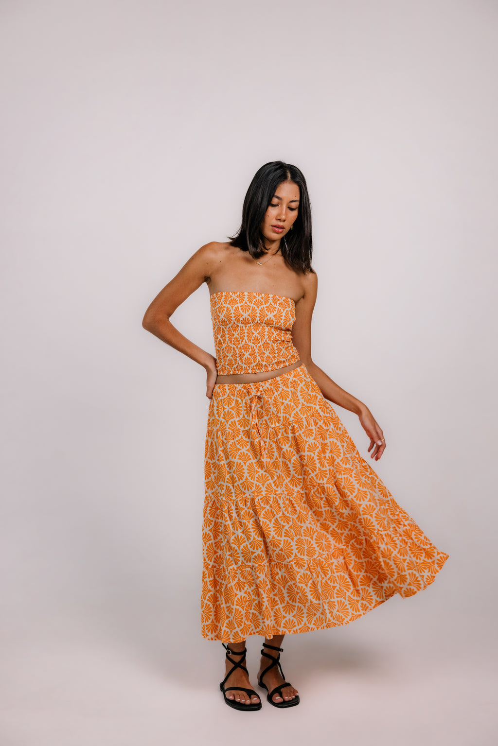 Boob Tube Top in Orange Mika