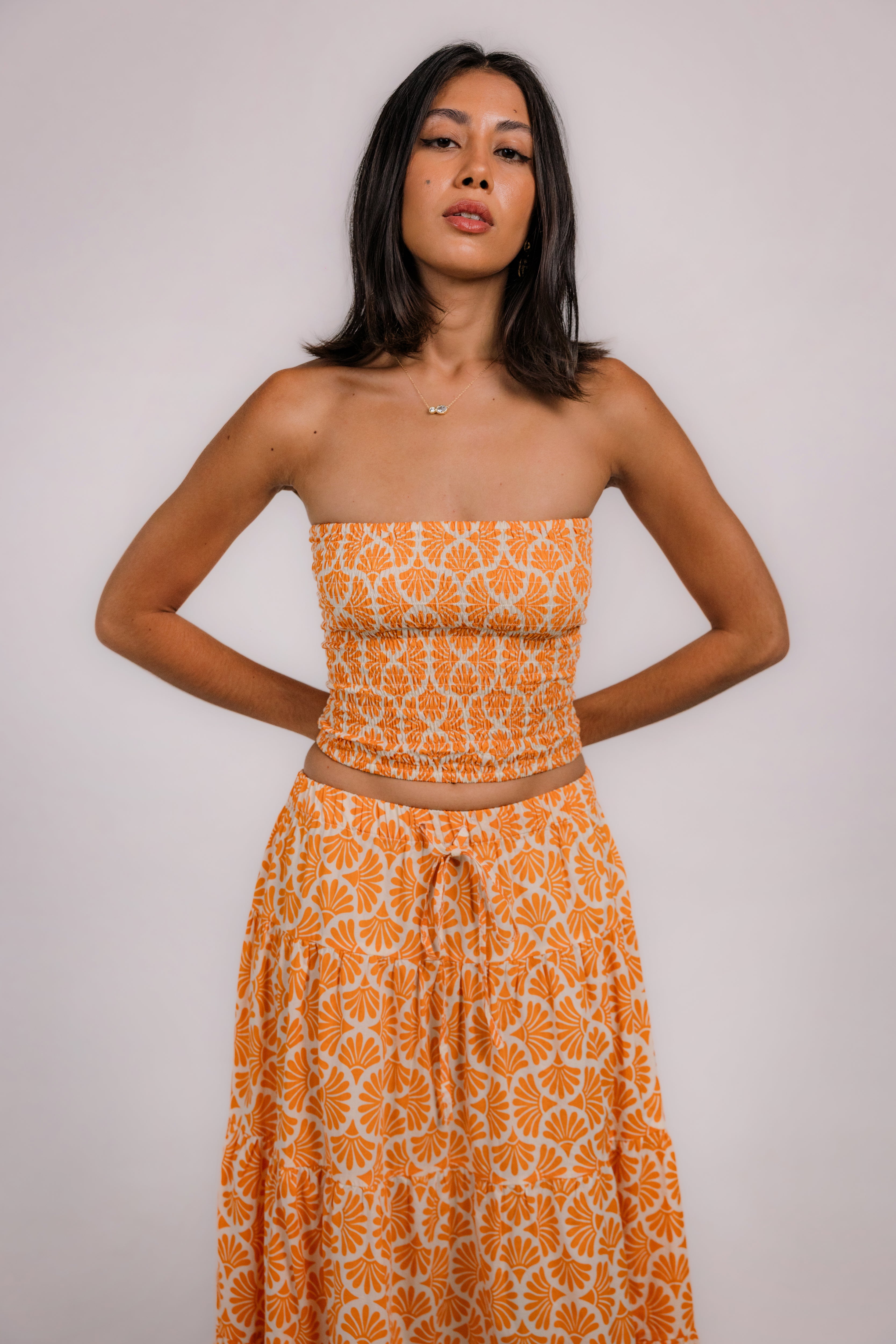 Boob Tube Top in Orange Mika