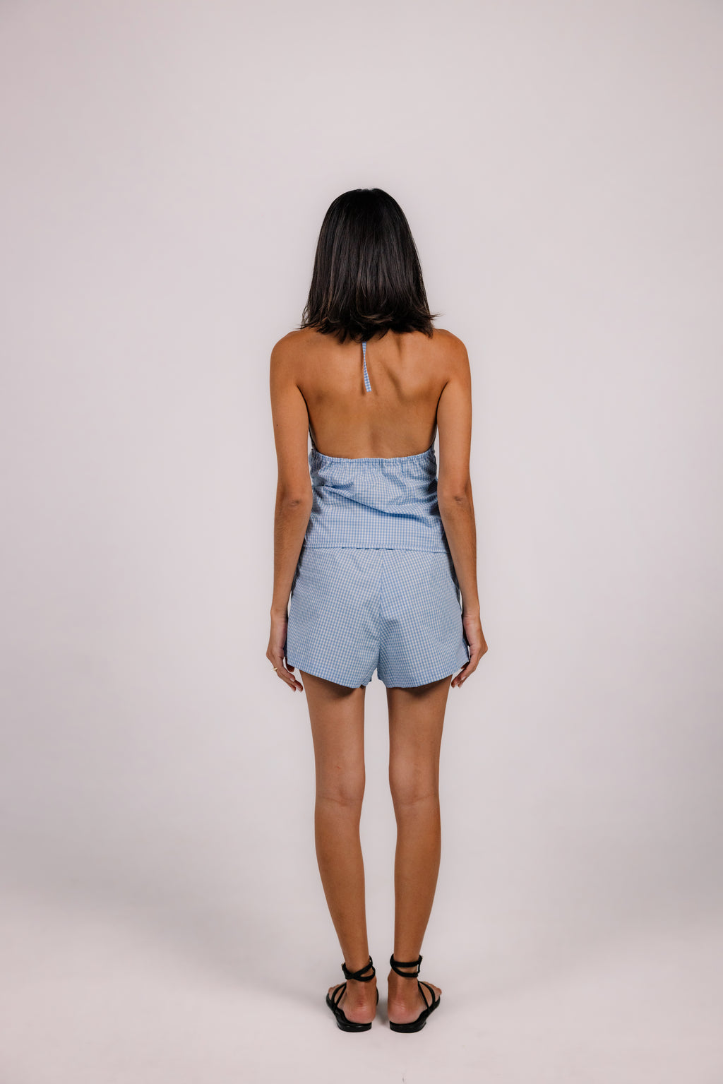 Paloma Top in Baby Blue Gingham
