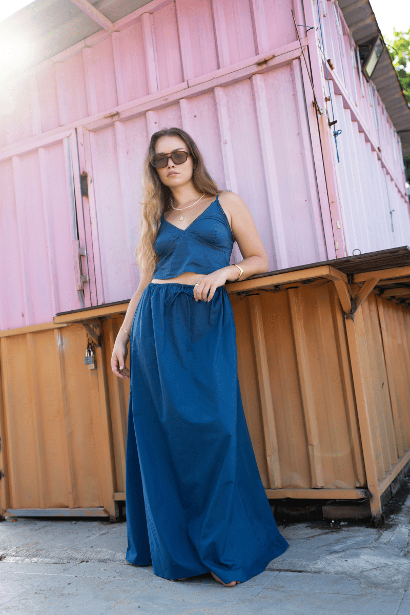 Freedom Top in Denim Blue