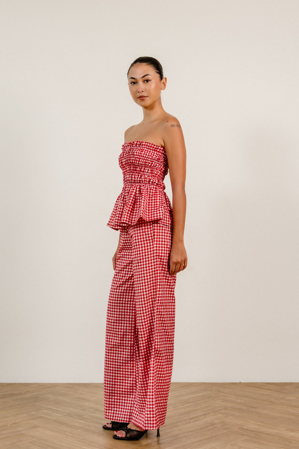 Kinsley Top in Red Gingham