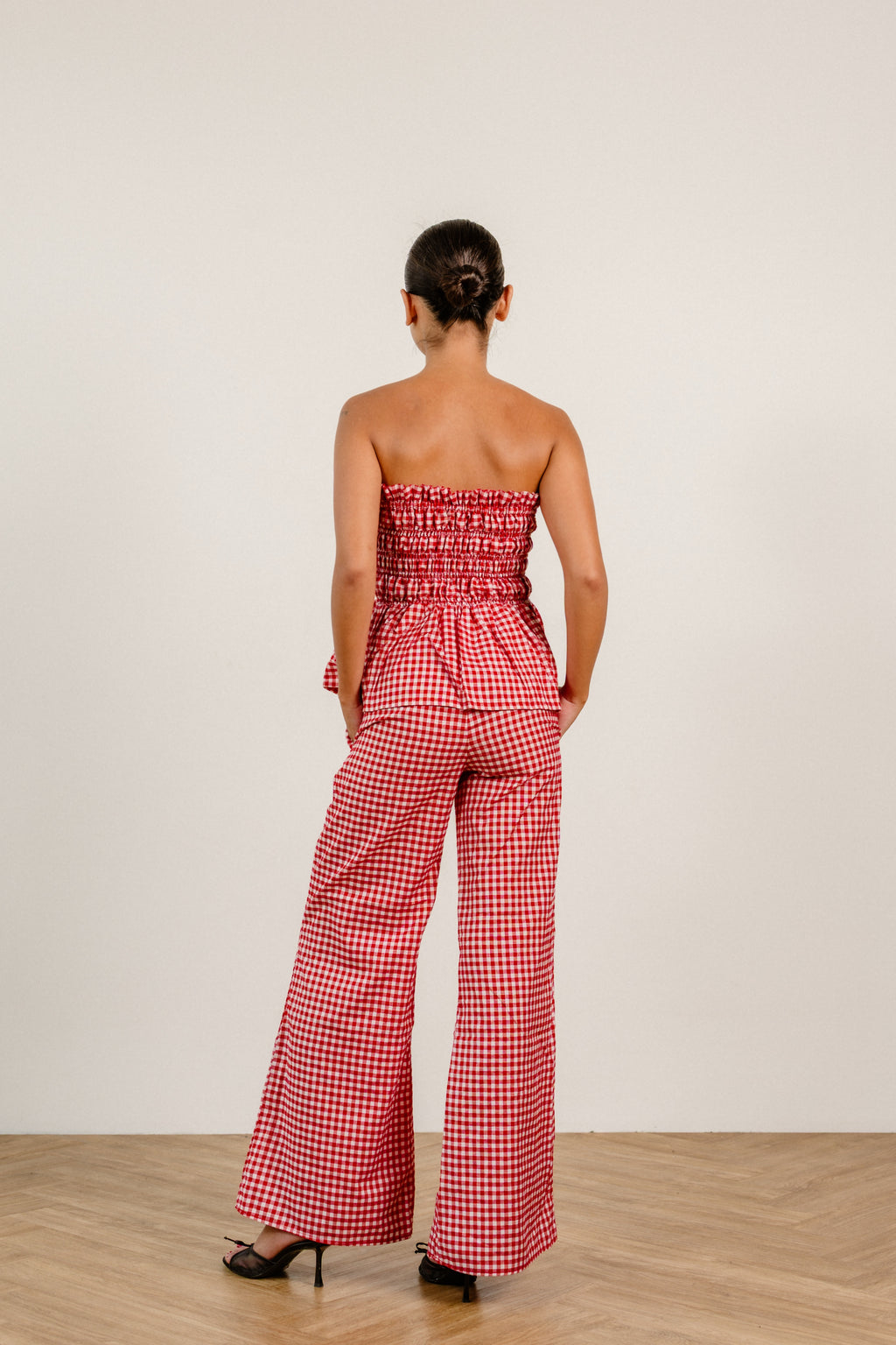 Sarah Pants in Red Gingham