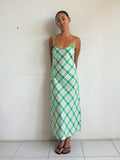 Sun Dress in Green Check