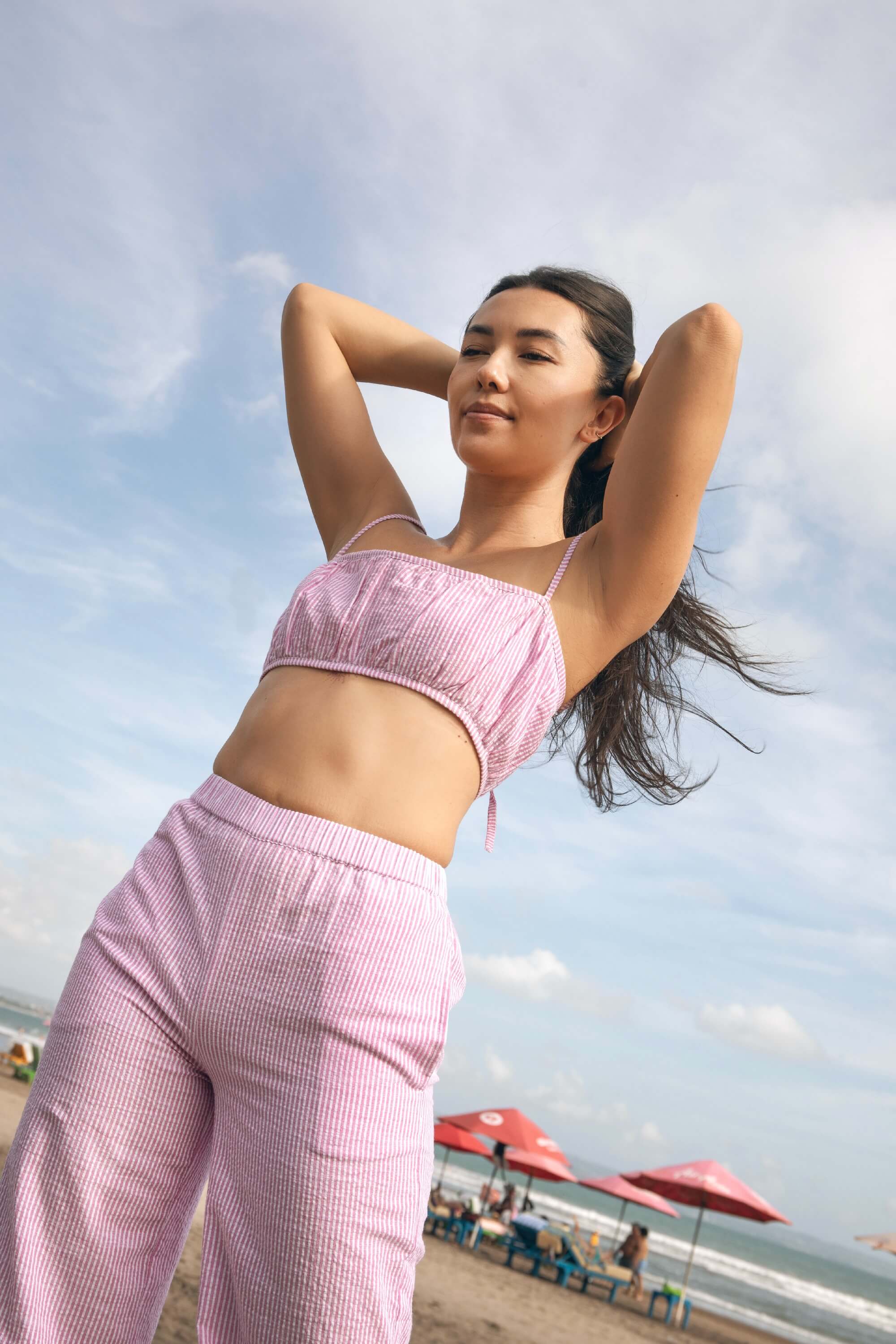 Alice Top in Pink Stripe