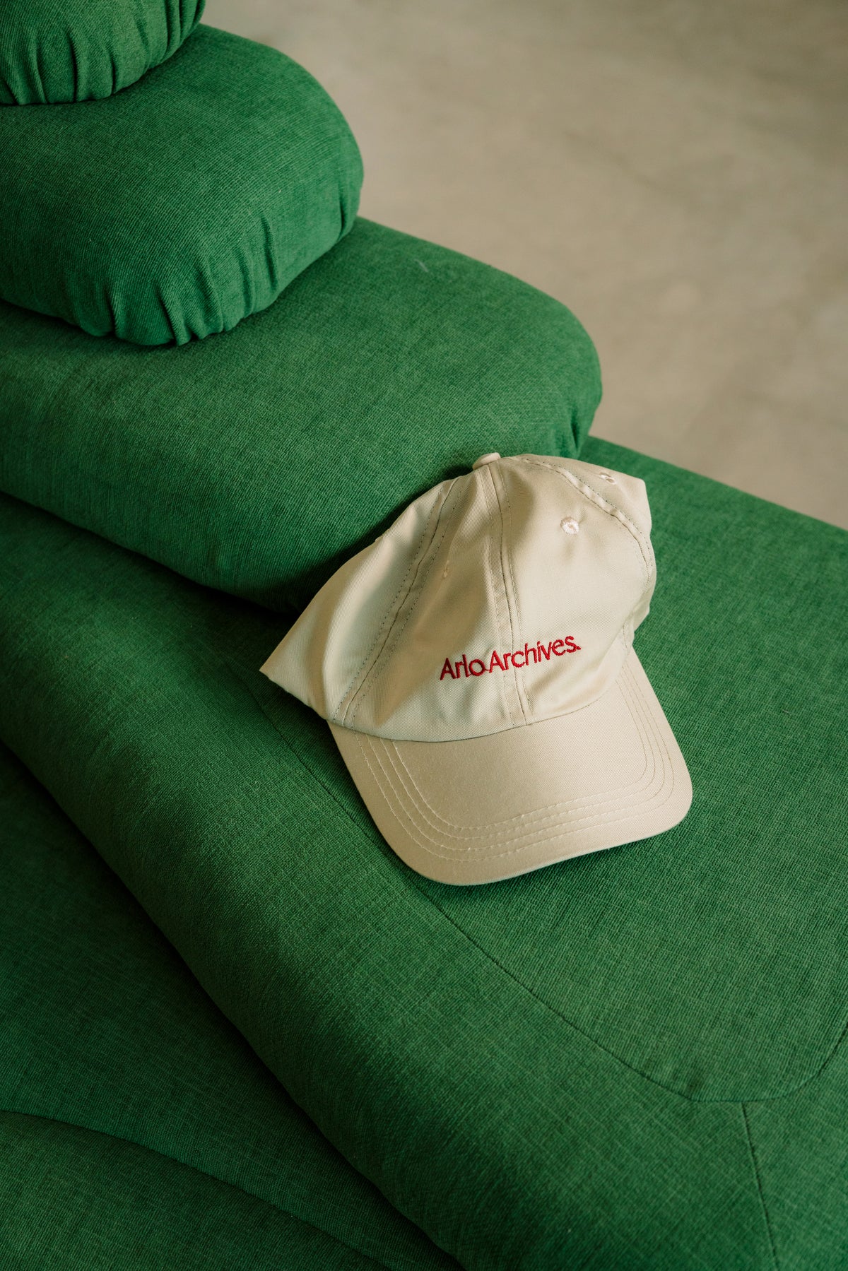 Arlo Baseball Cap in Cream