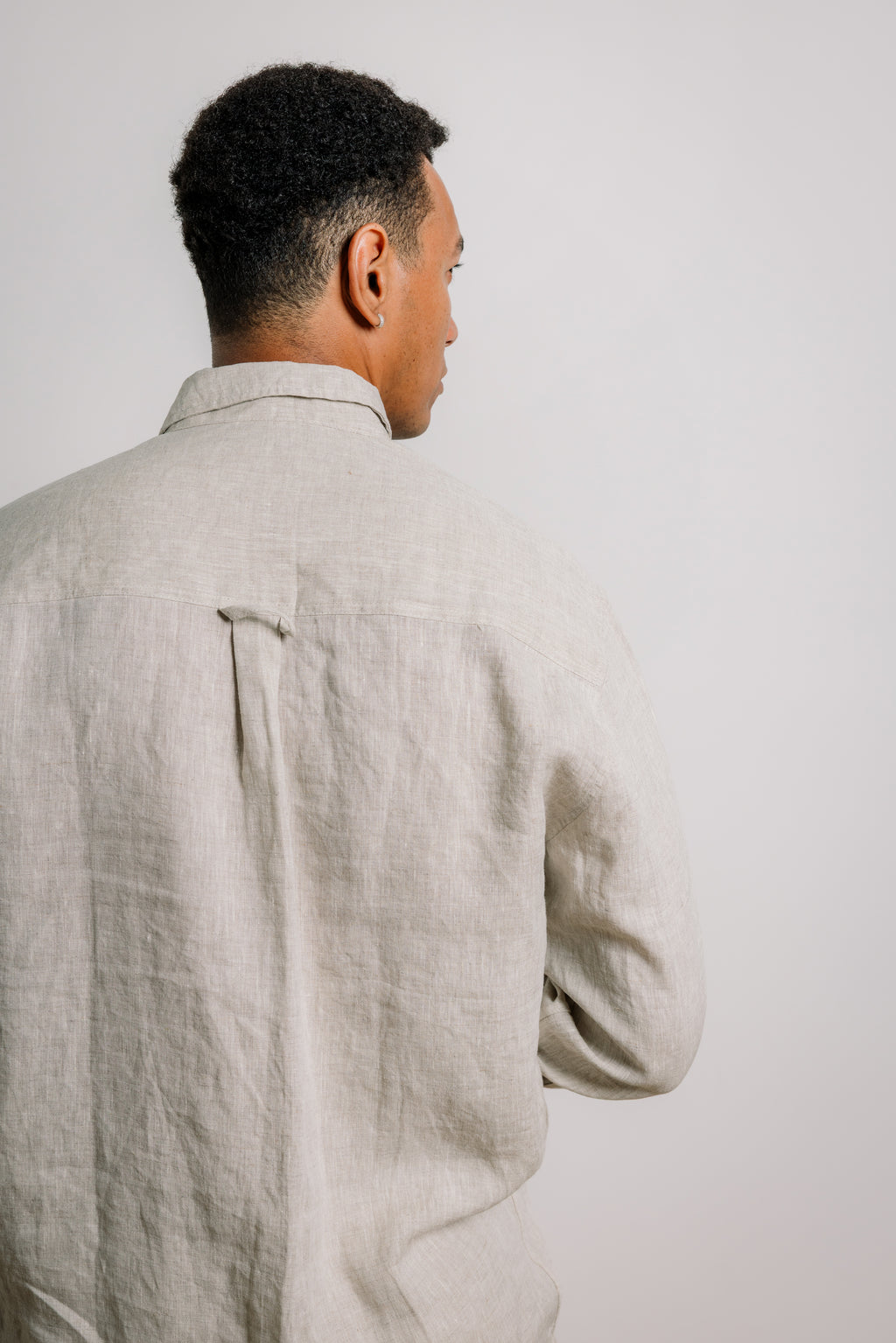 Oscar Shirt in Natural Linen