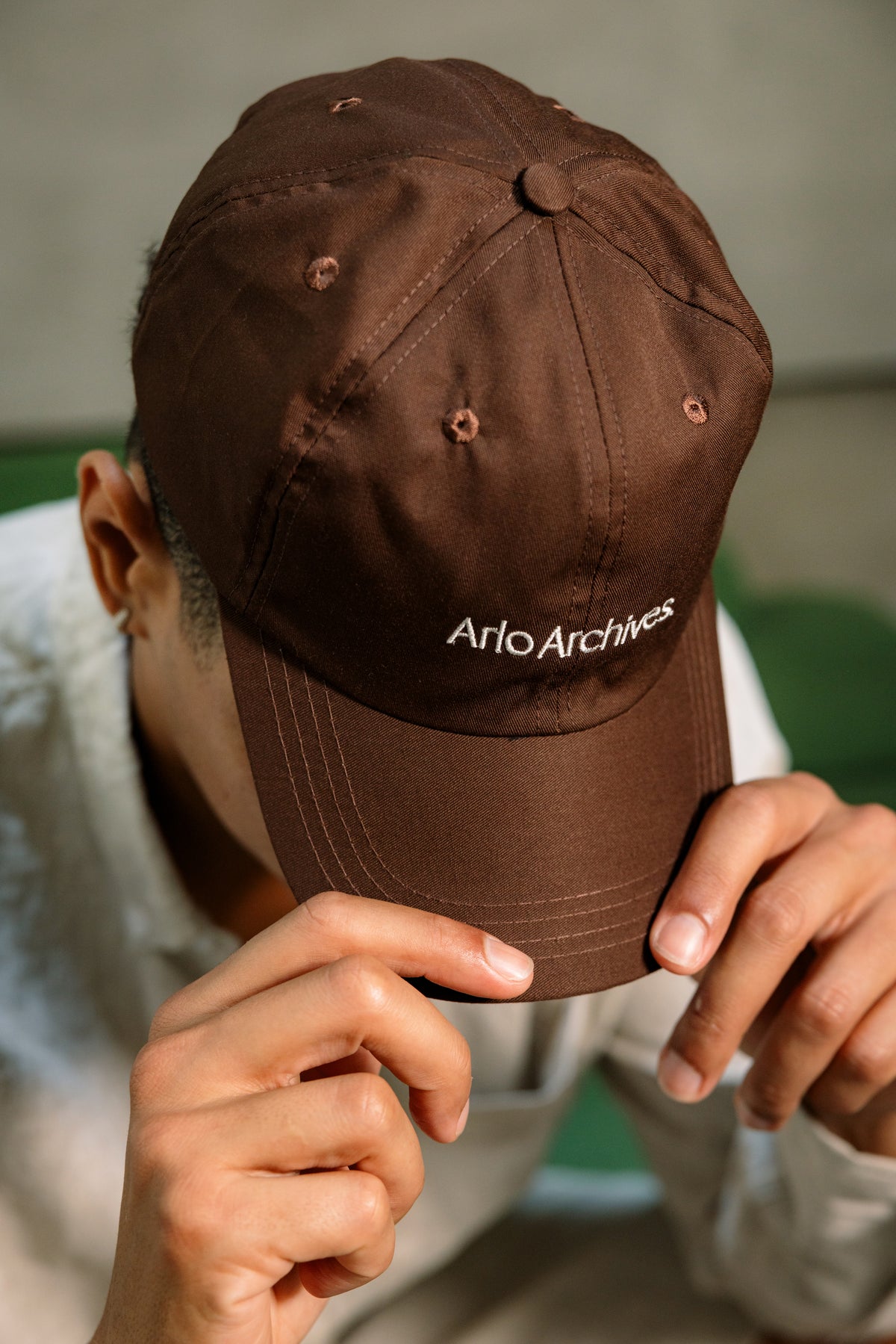 Arlo Baseball Cap in Chocolate