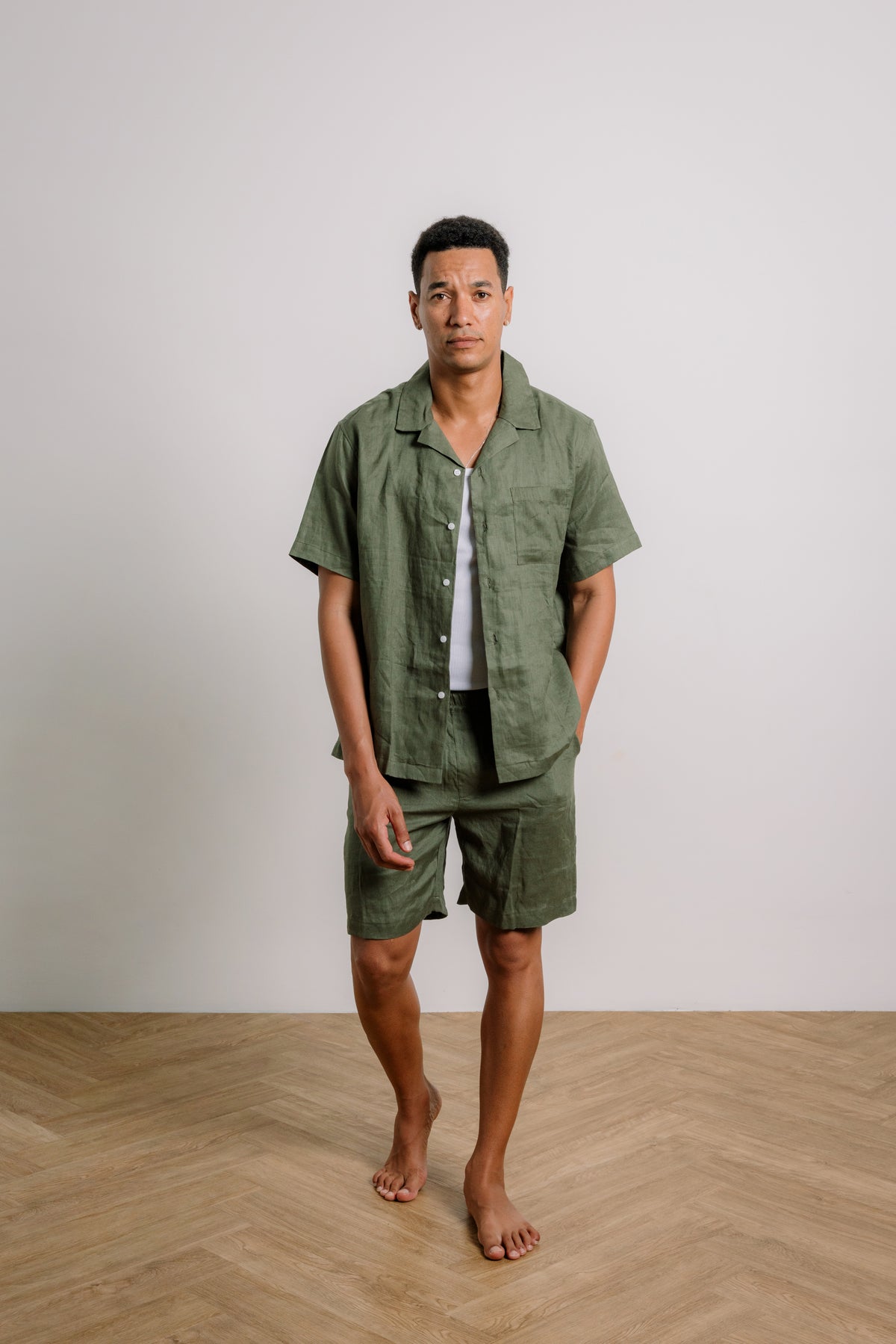 Dan Shirt in Dark Olive