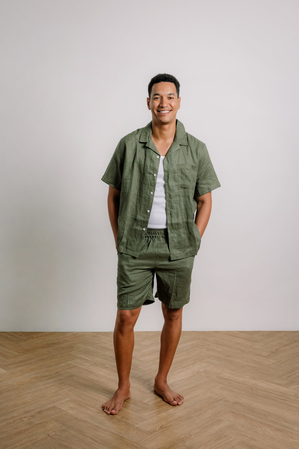 Henry Shorts in Dark Olive