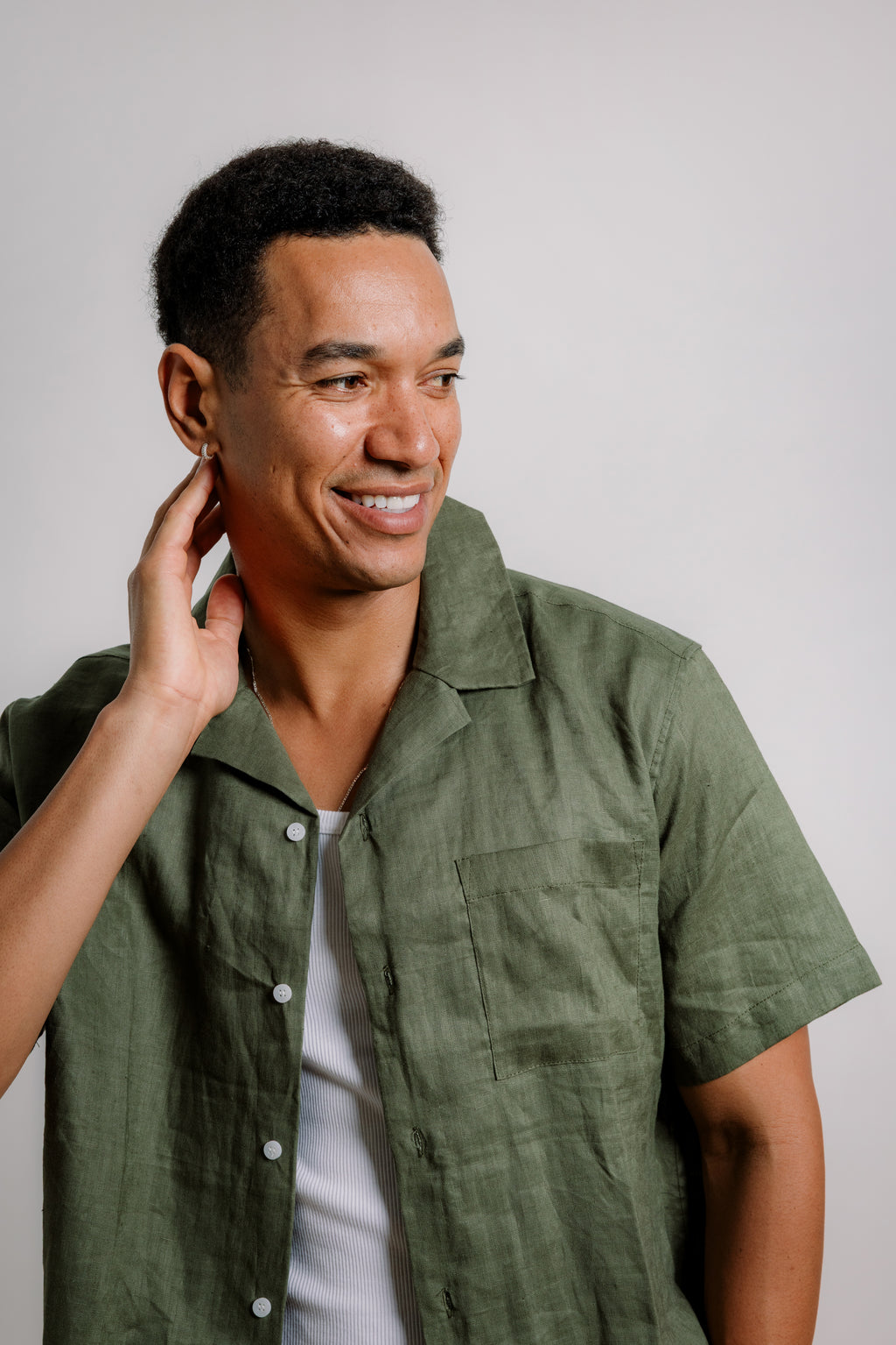 Dan Shirt in Dark Olive