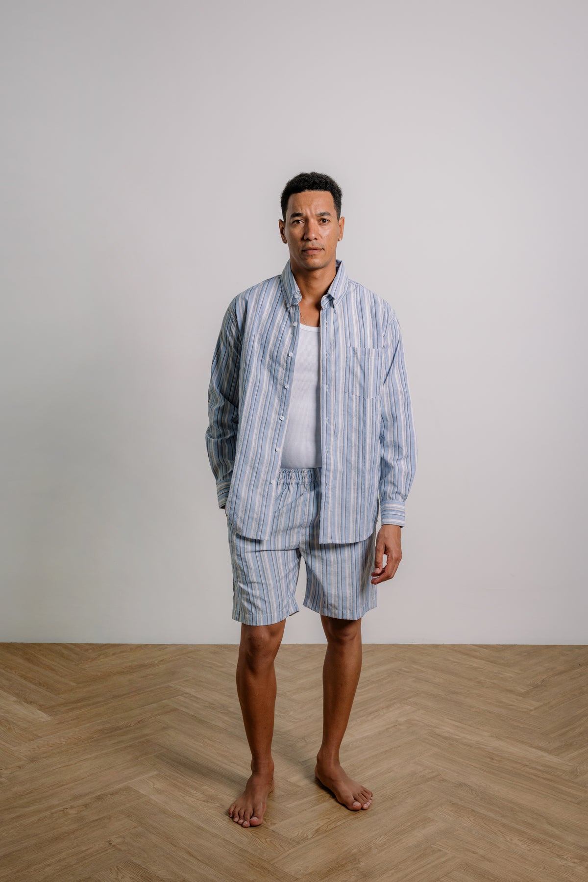 Oscar Shirt in Coastal Mist