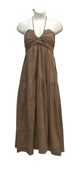 Ilia Midi Dress in Mocha Mousse