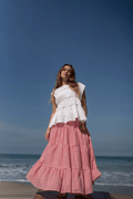 Native Skirt in Barbados Cherry Nique