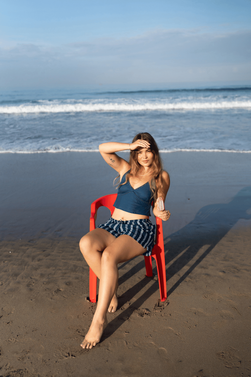 Winnie Shorts in Natasha Denim Blue